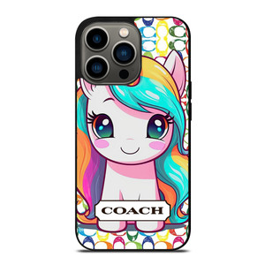 COACH NEW YORK LOGO PRETTY UNICORN iPhone 13 Pro Case Cover COACH NEW YORK LOGO PRETTY UNICORN iPhone 13 Pro Case Cover