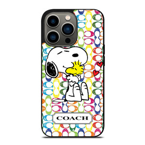COACH NEW YORK LOGO SNOOPY THE PEANUTS iPhone 13 Pro Case Cover
