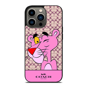 COACH NEW YORK LOGO X PINK PANTHER iPhone 13 Pro Case Cover
