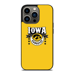 IOWA HAWKEYES LOGO UNIVERSITY BASKETBALL TEAM iPhone 13 Pro Case Cover