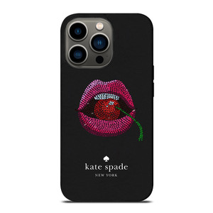 KATE SPADE NEW YORK LIPS AND CHERRY iPhone 13 Pro Case Cover