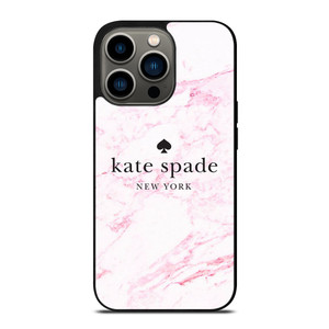 KATE SPADE NEW YORK LOGO PINK MARBLES iPhone 13 Pro Case Cover