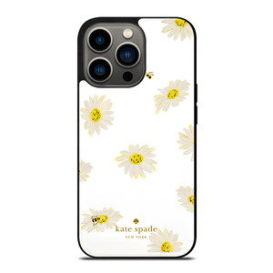 KATE SPADE NEW YORK LOGO SUN FLOWERS ICON iPhone 13 Pro Case Cover