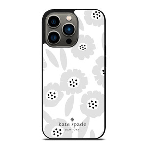 KATE SPADE NEW YORK LOGO WHITE FLOWER iPhone 13 Pro Case Cover