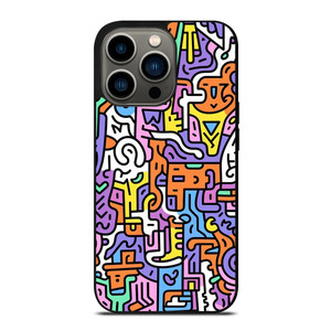KEITH HARING ART COLORFUL STYLE iPhone 13 Pro Case Cover