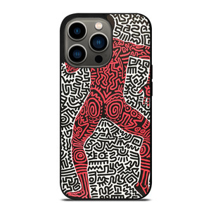 KEITH HARING ART INTO 84 iPhone 13 Pro Case Cover
