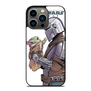 MANDALORIAN AND BABY YODA STAR WARS INSIDER iPhone 13 Pro Case Cover