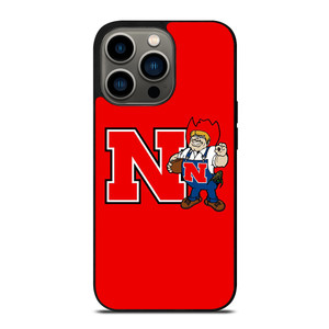 NEBRASKA HUSKERS ICON UNIVERSITY FOOTBALL LOGO iPhone 13 Pro Case Cover
