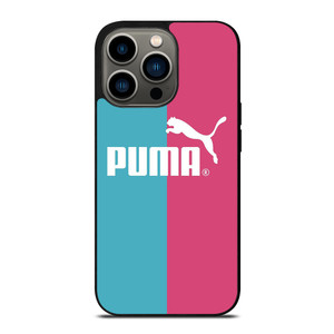 PUMA LOGO BLUE PINK ICON iPhone 13 Pro Case Cover PUMA LOGO BLUE PINK ICON iPhone 13 Pro Case Cover