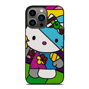 ROMERO BRITTO HELLO KITTY ART iPhone 13 Pro Case Cover