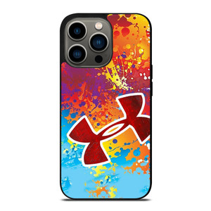 UNDER ARMOUR LOGO COLORFUL PAINT iPhone 13 Pro Case Cover