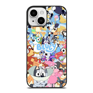 BLUEY CARTOON CHARACTERS COLLAGE iPhone 13 Mini Case Cover