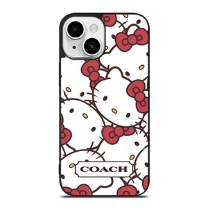 COACH NEW YORK HELLO KITTY FACE COLLAGE iPhone 13 Mini Case Cover