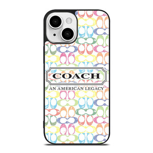 COACH NEW YORK LOGO AMERICAN LEGACY COLORFUL PATTERN iPhone 13 Mini Case Cover