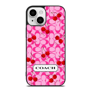 COACH NEW YORK LOGO CHERRY iPhone 13 Mini Case Cover