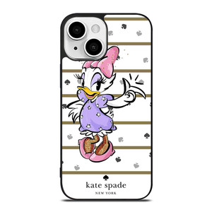 KATE SPADE NEW YORK LOGO DAISY DUCK DISNEY iPhone 13 Mini Case Cover