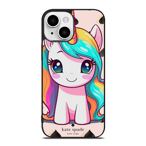 KATE SPADE NEW YORK LOGO PRETTY UNICORN iPhone 13 Mini Case Cover