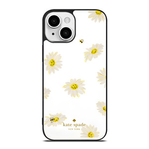 KATE SPADE NEW YORK LOGO SUN FLOWERS ICON iPhone 13 Mini Case Cover