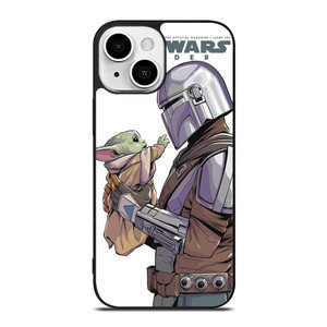 MANDALORIAN AND BABY YODA STAR WARS INSIDER iPhone 13 Mini Case Cover