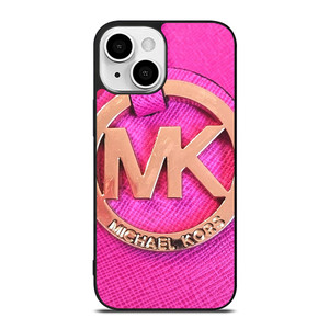MICHAEL KORS MK LOGO PINK GOLD EMBLEM iPhone 13 Mini Case Cover