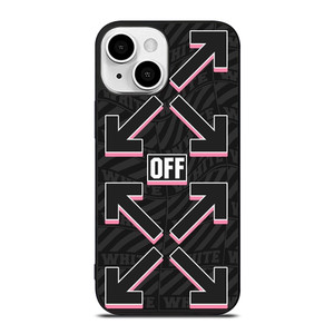 OFF WHITE LOGO BLACK PINK iPhone 13 Mini Case Cover OFF WHITE LOGO BLACK PINK iPhone 13 Mini Case Cover