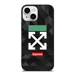 OFF WHITE LOGO SUPREME ICON iPhone 13 Mini Case Cover