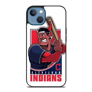 CLEVELAND INDIANS LOGO BASEBALL ICON iPhone 13 Case Cover CLEVELAND INDIANS LOGO BASEBALL ICON iPhone 13 Case Cover