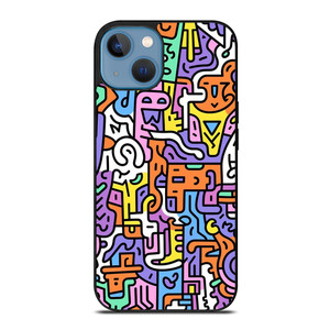 KEITH HARING ART COLORFUL STYLE iPhone 13 Case Cover