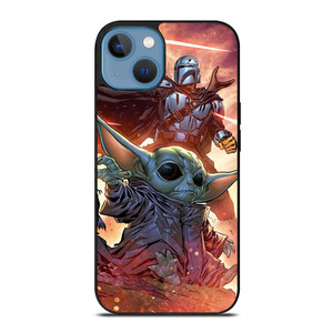 MANDALORIAN AND BABY YODA STAR WARS iPhone 13 Case Cover