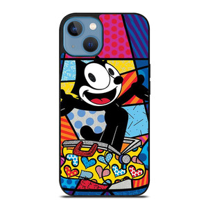 ROMERO BRITTO FELIX THE CAT ART iPhone 13 Case Cover