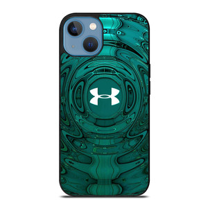 UNDER ARMOUR LOGO LIQUID GREEN iPhone 13 Case Cover UNDER ARMOUR LOGO LIQUID GREEN iPhone 13 Case Cover