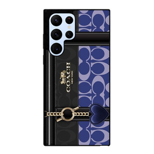 COACH NEW YORK LOGO BLUE BAG Samsung Galaxy S22 Ultra Case Cover