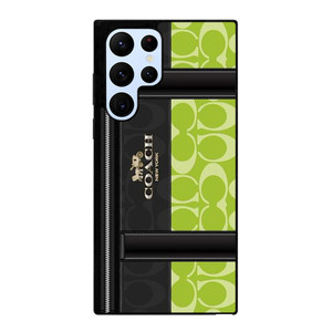 COACH NEW YORK LOGO GREEN BAG Samsung Galaxy S22 Ultra Case Cover