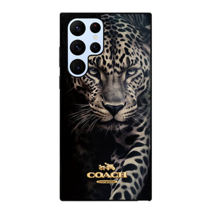COACH NEW YORK LOGO LEOPARD Samsung Galaxy S22 Ultra Case Cover COACH NEW YORK LOGO LEOPARD Samsung Galaxy S22 Ultra Case Cover