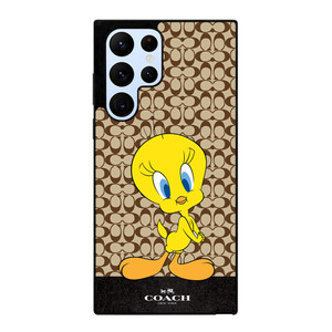 COACH NEW YORK LOGO TWEETY BIRD Samsung Galaxy S22 Ultra Case Cover