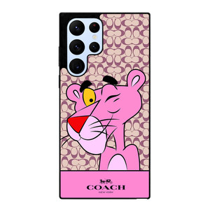 COACH NEW YORK LOGO X PINK PANTHER Samsung Galaxy S22 Ultra Case Cover