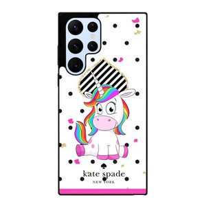 KATE SPADE NEW YORK LOGO CUTE UNICORN Samsung Galaxy S22 Ultra Case Cover