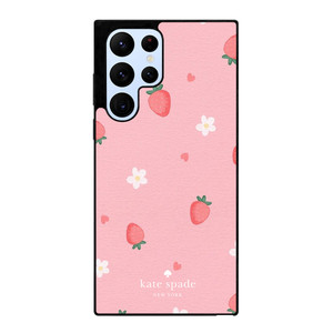KATE SPADE NEW YORK LOGO STRAWBERRIES Samsung Galaxy S22 Ultra Case Cover KATE SPADE NEW YORK LOGO STRAWBERRIES Samsung Galaxy S22 Ultra Case Cover