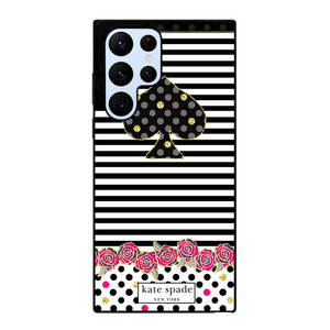 KATE SPADE NEW YORK LOGO STRIPES POLKADOTS Samsung Galaxy S22 Ultra Case Cover