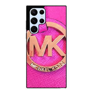 MICHAEL KORS MK LOGO PINK GOLD EMBLEM Samsung Galaxy S22 Ultra Case Cover
