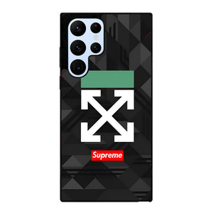 OFF WHITE LOGO SUPREME ICON Samsung Galaxy S22 Ultra Case Cover
