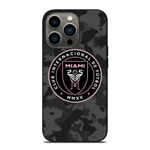 INTER MIAMI CF MLS BLACK CAMO iPhone 13 Pro Case Cover INTER MIAMI CF MLS BLACK CAMO iPhone 13 Pro Case Cover