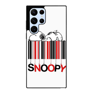 SNOOPY THE PEANUTS CARTOON BARCODE Samsung Galaxy S22 Ultra Case Cover