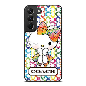 COACH NEW YORK LOGO CUTE HELLO KITTY Samsung Galaxy S22 Plus Case Cover