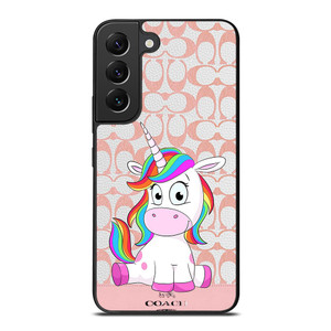 COACH NEW YORK LOGO CUTE UNICORN Samsung Galaxy S22 Plus Case Cover