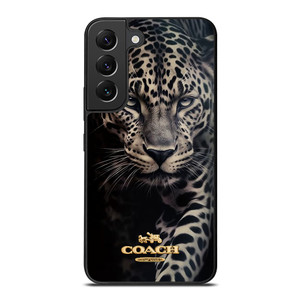 COACH NEW YORK LOGO LEOPARD Samsung Galaxy S22 Plus Case Cover