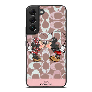 COACH NEW YORK LOGO MICKEY MINNIE MOUSE DISNEY KISS Samsung Galaxy S22 Plus Case Cover