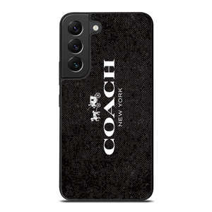 COACH NEW YORK LOGO ON BLACK FABRIC Samsung Galaxy S22 Plus Case Cover COACH NEW YORK LOGO ON BLACK FABRIC Samsung Galaxy S22 Plus Case Cover