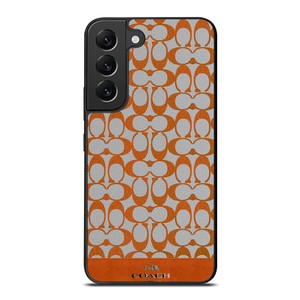 COACH NEW YORK LOGO PATTERN ORANGE EMBLEM Samsung Galaxy S22 Plus Case Cover
