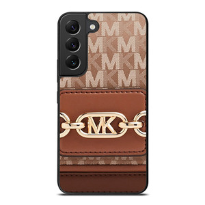 MK MICHAEL KORS LOGO BROWN BAG Samsung Galaxy S22 Plus Case Cover